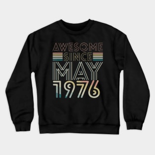 44th Birthday gift Awesome Since April 1976 Crewneck Sweatshirt